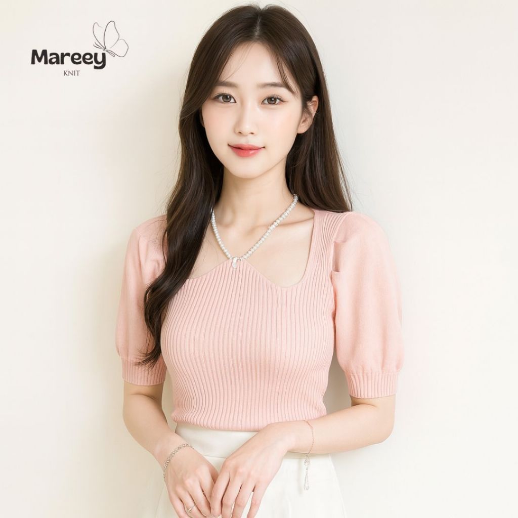 Mareey - Youri สร้อยคอมุกคอวียอดนิยมของผู้หญิงสไตล์เกาหลี (HDT)