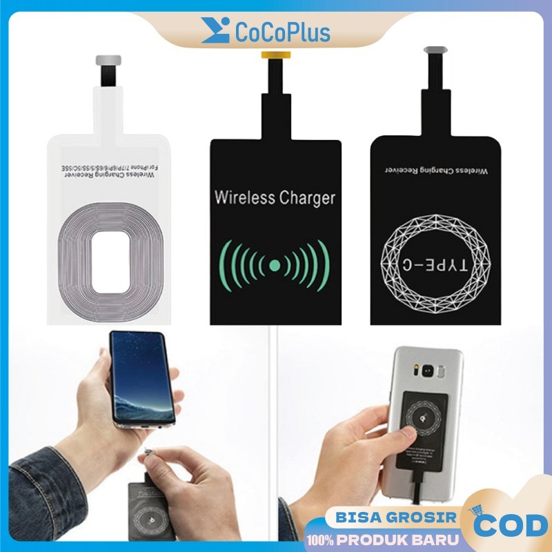 Qi 5W Wireless Charger Adapter Universal Fast Charger สําหรับสมาร์ทโฟน Android iOS