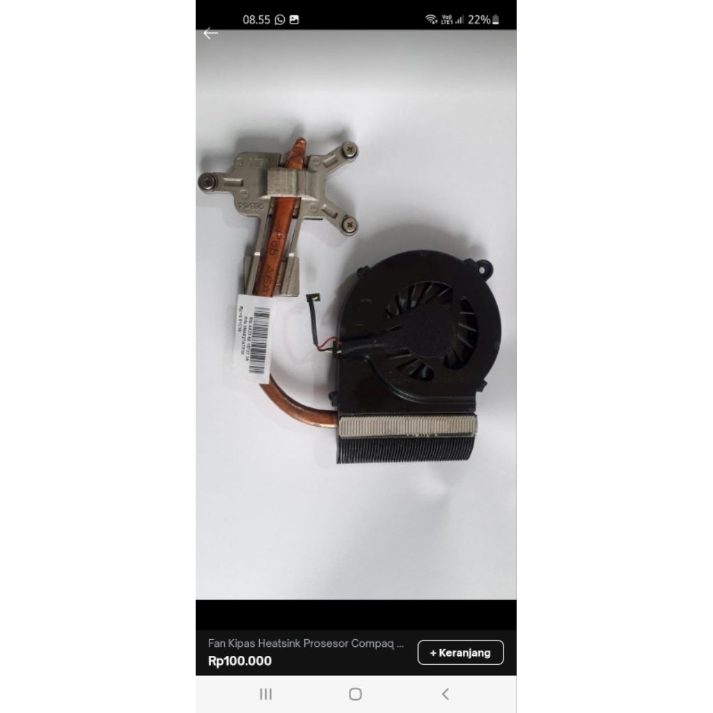 Compaq CQ42 พัดลมฮีทซิงค์