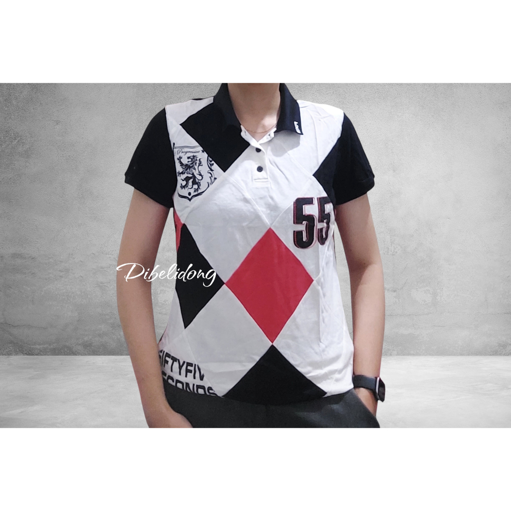 เสื้อยืดแขนสั้นคอปกแบรนด์ EXR