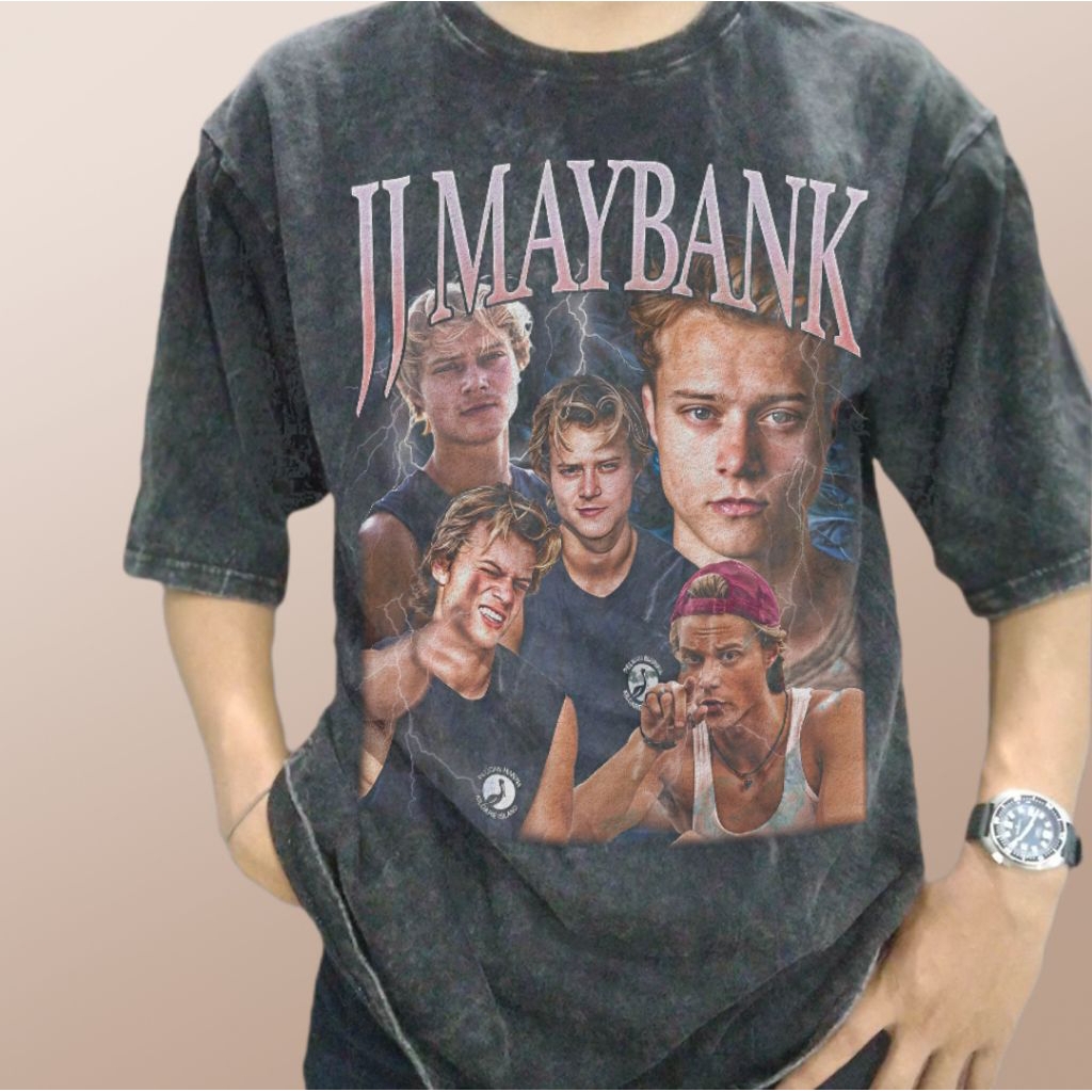 JJ Maybank Outer Banks Movie Series Vintage Wash เสื้อยืด/ฟิล์มขนาดใหญ่ Outer Banks JJ Maybank Rudy 