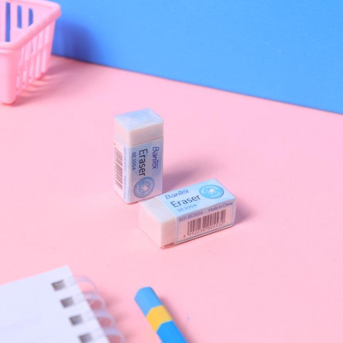 ยางลบ Bantex / ยางลบดินสอโรงเรียน Clean White BE3004