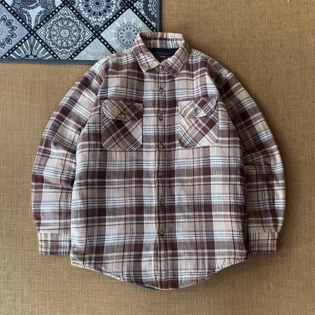 KEMEJA Weangler เสื้อตัวนอกหนา ไซส์ S (เหมือนใหม่) ของแท้ 100% 170925เสื้อยืด