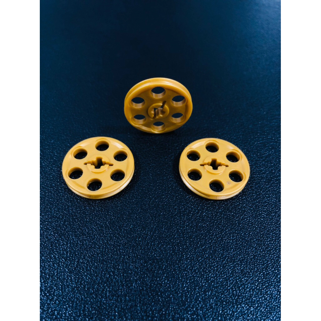 Lego Parts - 4185 - Pearl Gold, Technic Wedge Belt Wheel (ลูกรอก)