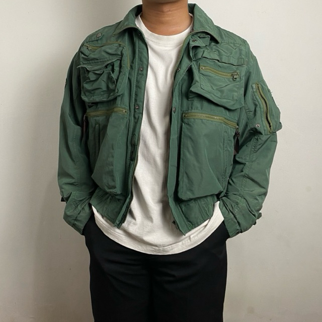 Vtg G0ldwin เสื้อแจ็คเก็ตหลายกระเป๋า