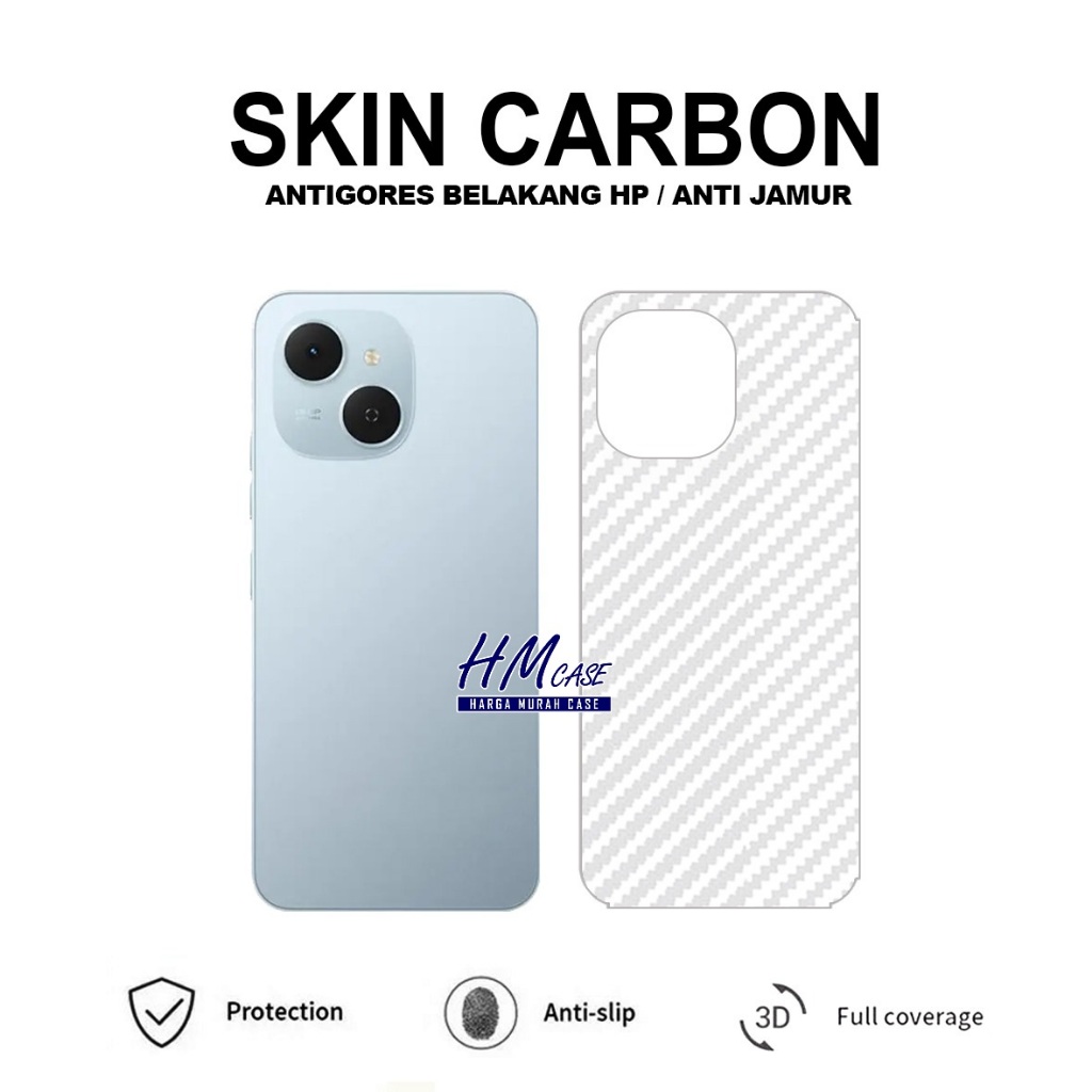 Tecno Spark 40C Tecno Pova 7 5G Tecno Pova 7 Pro Skin Carbon 3D Anti-scratch Skin Carbon Tecno Spark
