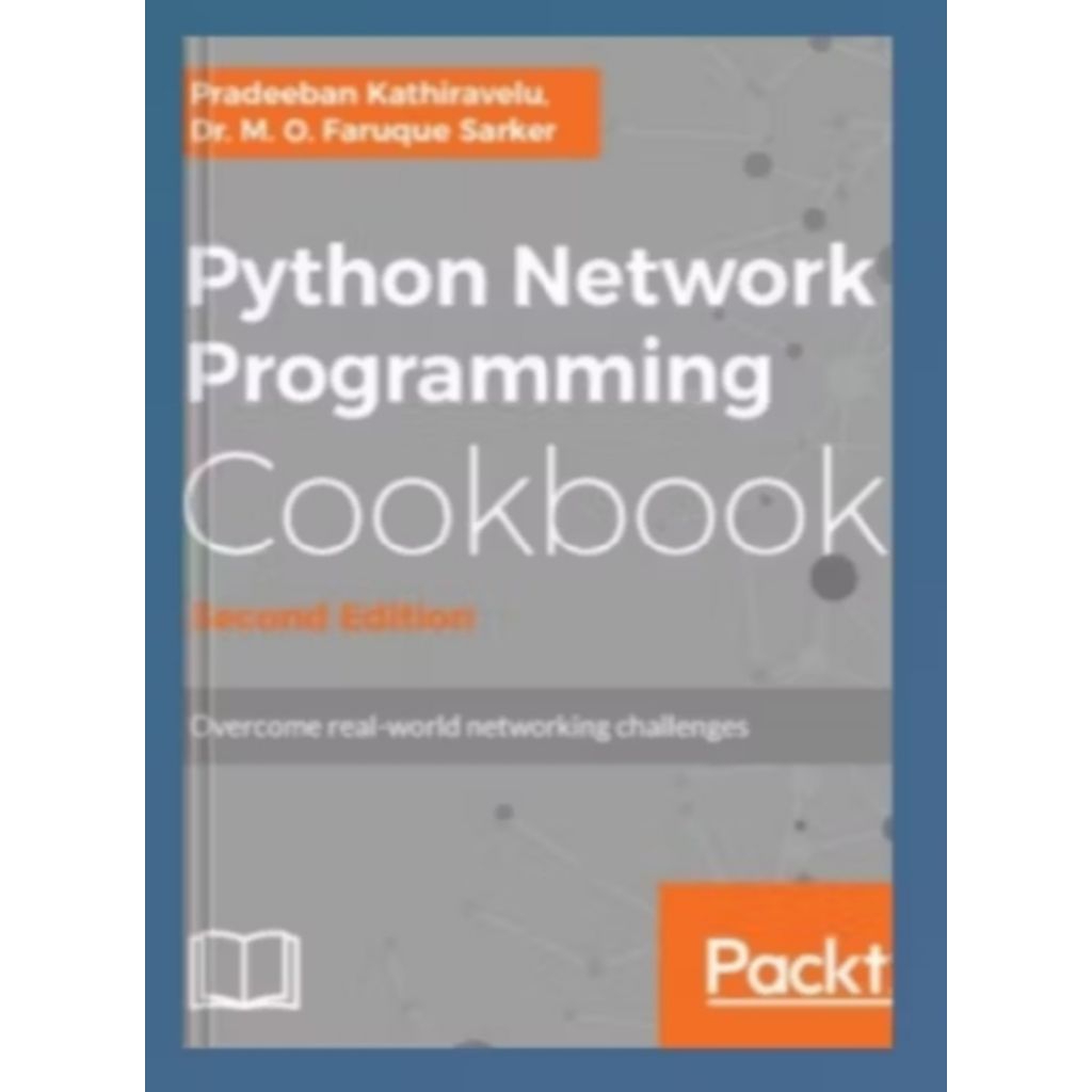 หนังสือทางกายภาพ Python Network Programming Cookbook