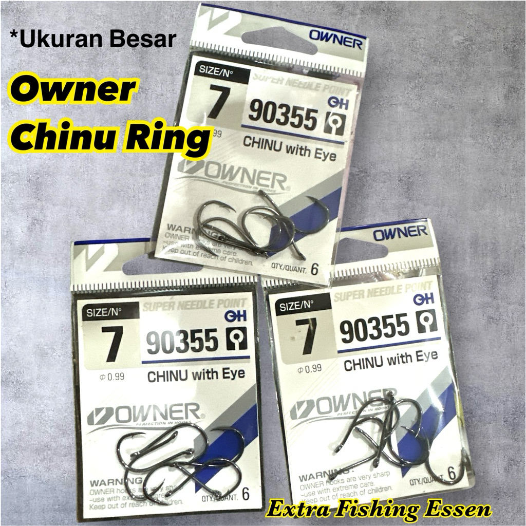 OWNER CHINU RING FISHING HOOK (ขนาดใหญ่)