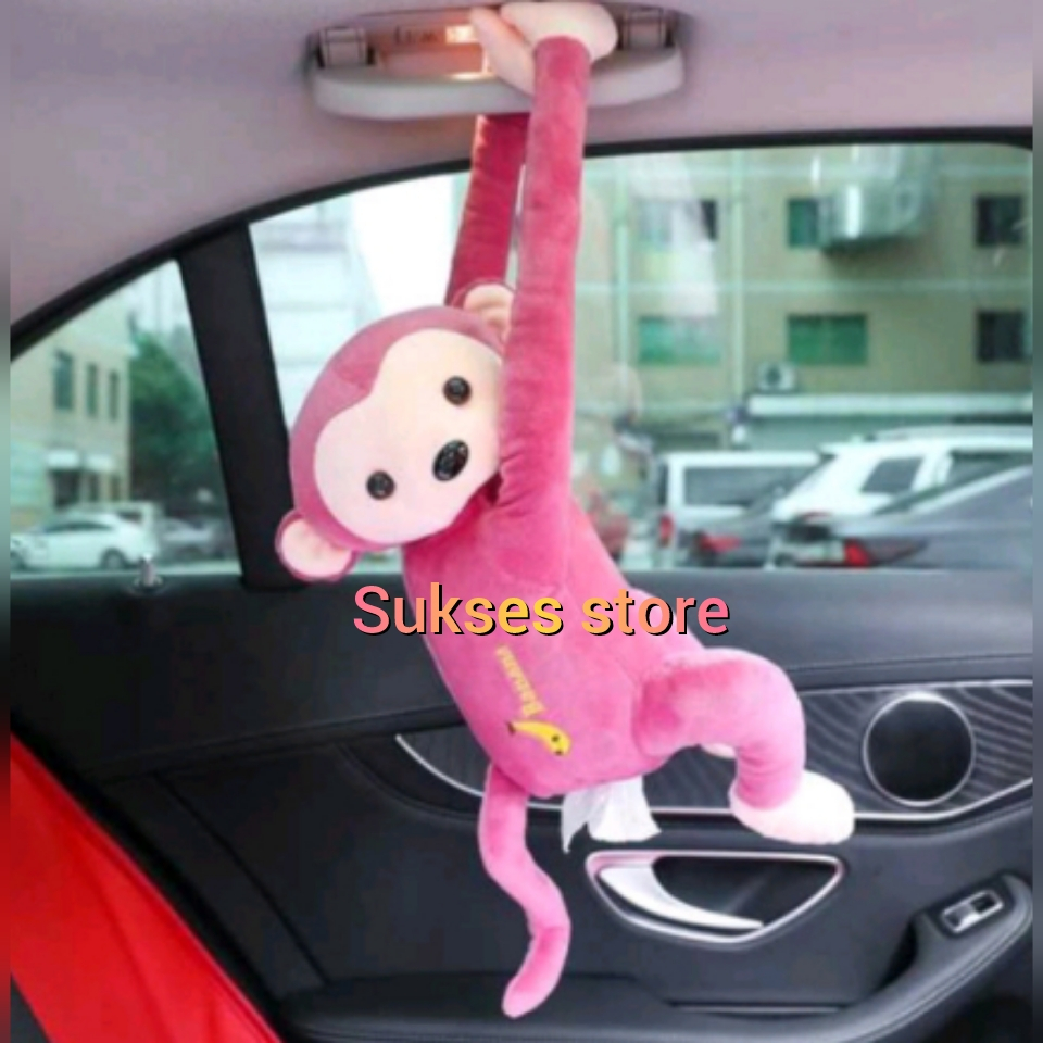รถ TISSUE HOLDER MONKEY DOLL แขวน MONKEY TISSUE HOUSE TISSUE MONKEY DOLL CHARACTER