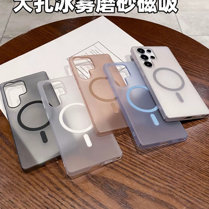 SAMSUNG Crashstaroriginal Magnetic Matteโปร่งแสงUltra Thin Hardกันกระแทกเคสโทรศัพท์สําหรับSamsung S2