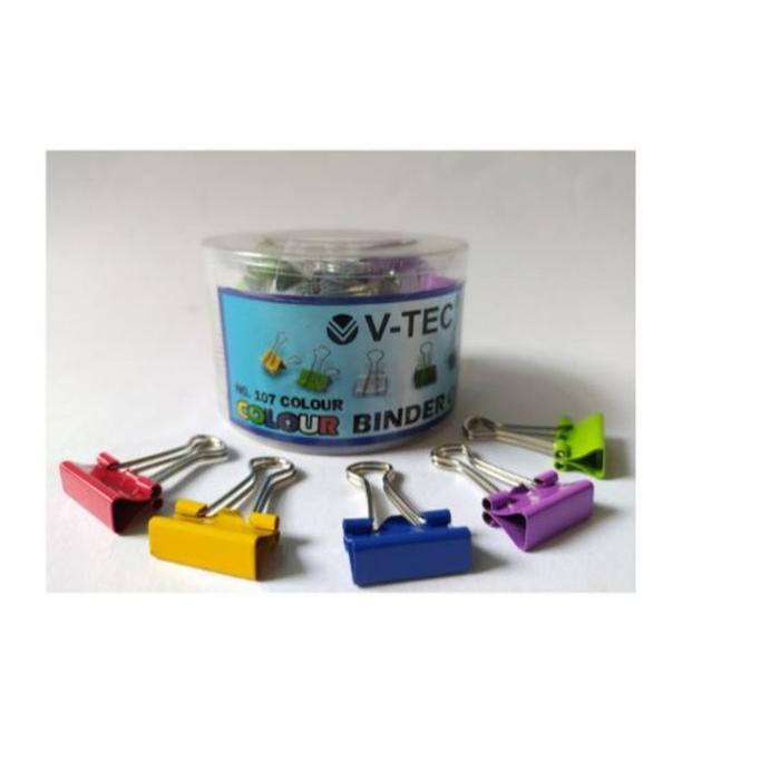 V-TEC BINDER CLIP 107/107 สี / Binder CLIP 107 สี
