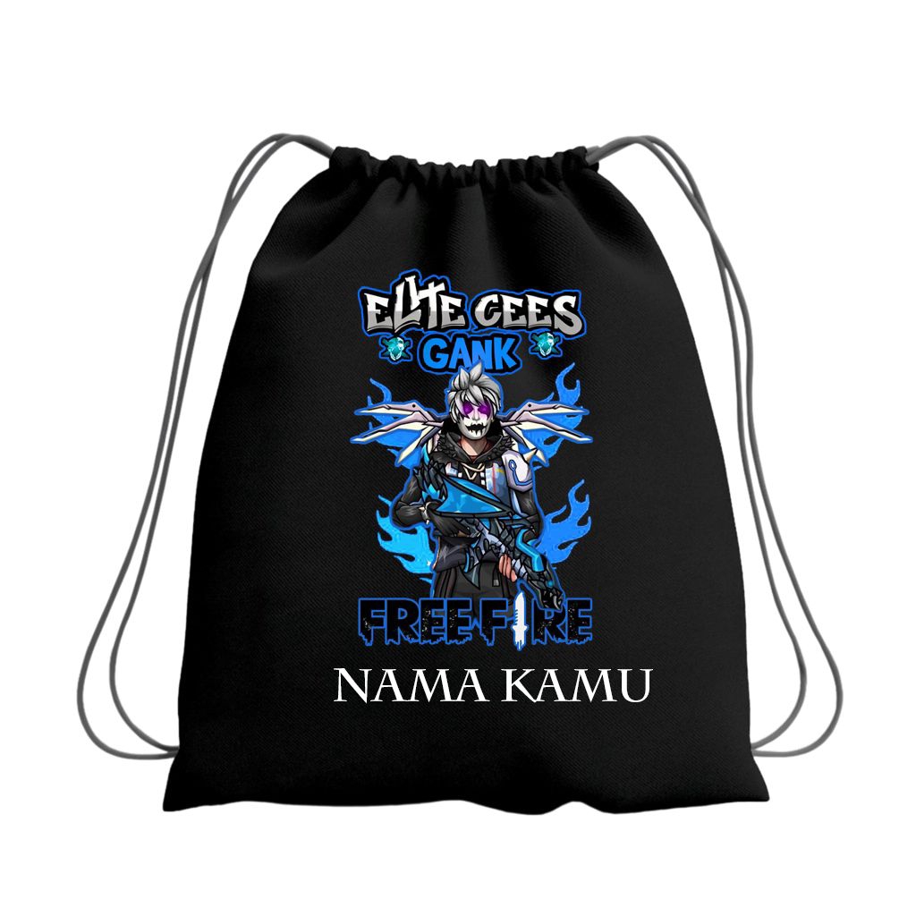 FF FREE FIRE ELITE CEES GANK STRING BAG UNISEX MULTIPURPOSE CHILDRENS BAG