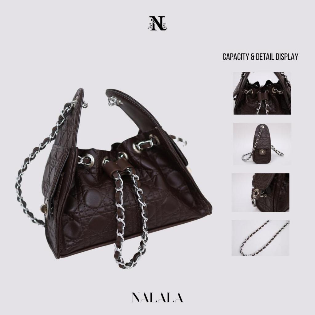 กระเป๋าสะพายไหล่ผู้หญิง NALALA กระเป๋าสะพายอินเทรนด์ล่าสุด รหัส Safiyya