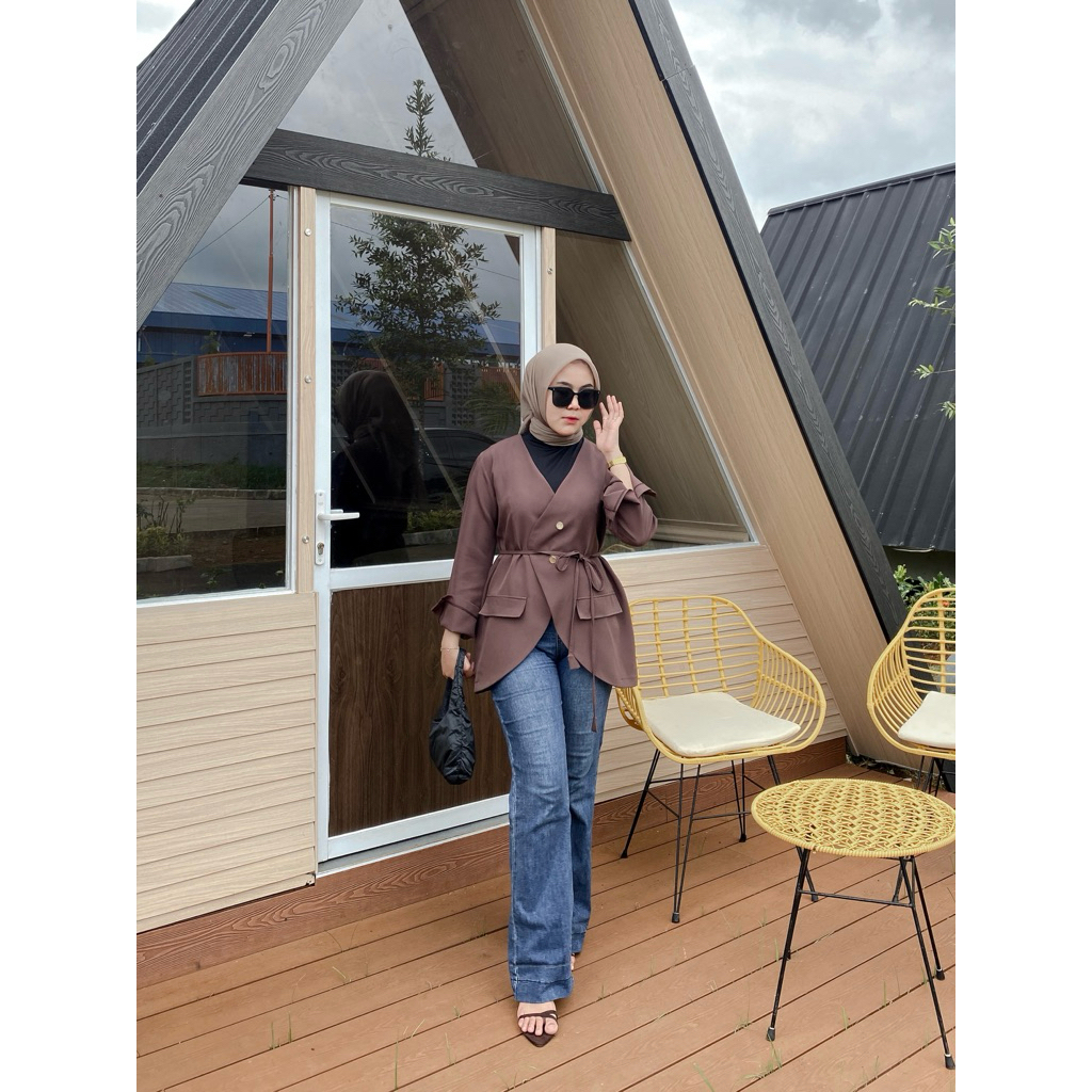 Nixie เบลเซอร์โอเวอร์ไซส์ | Sroutfit.studio