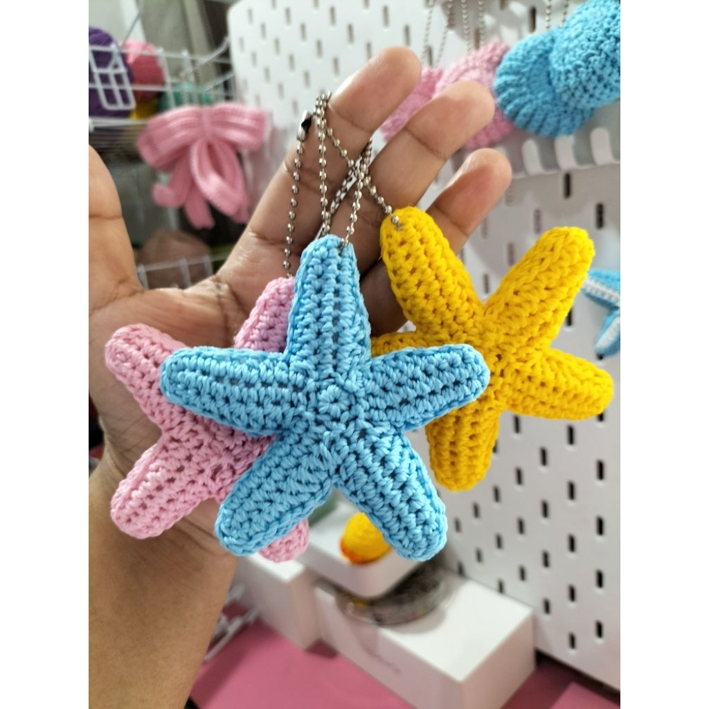 CROCHET STARFISH KEYCHAIN (8.5ซม.)