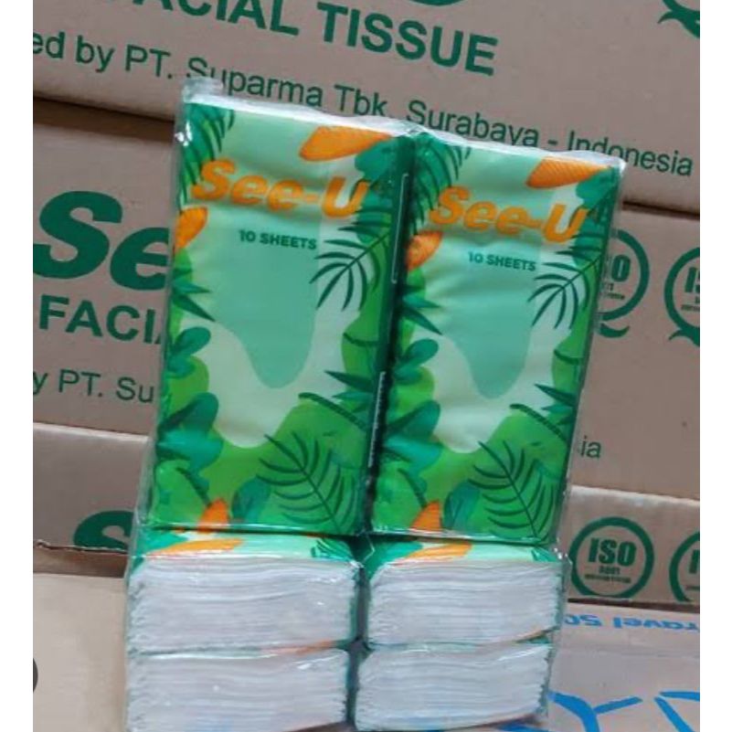 [CARTON] ผ้าเช็ดหน้า See-U Eco Value 4 in 1 (ทิชชู่พกพา)