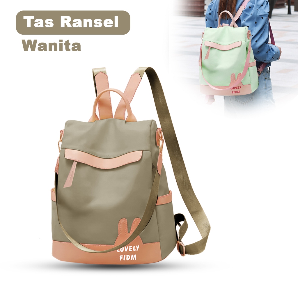 กระเป๋าเป้ผู้หญิง 2 IN 1 BagPack Fashion Korean Style Tote Bag New Collection - YS 80