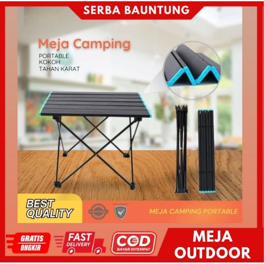 ANTI-RUST OUTDOOR CAMPING FOLDING TABLE PICNIC TABLE PORTABLE TABLE