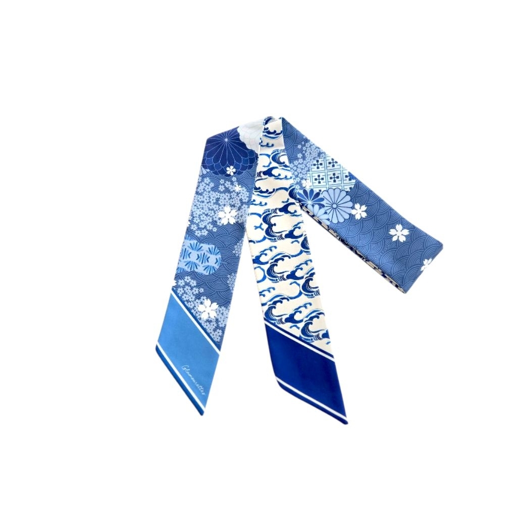 GLAMOURETTES Twilly Scarf Scarf Bag Accessories Bandana Umi