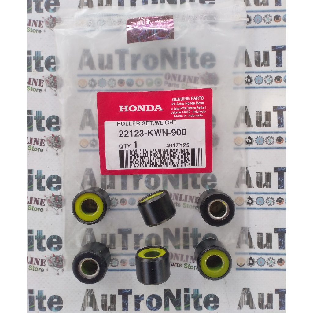 ลูกกลิ้งน้ําหนัก 18 GRam ชุด 22123-KWN-900 Original Honda Vario PCX 125 150 CBU FI ESP 22123KWN900