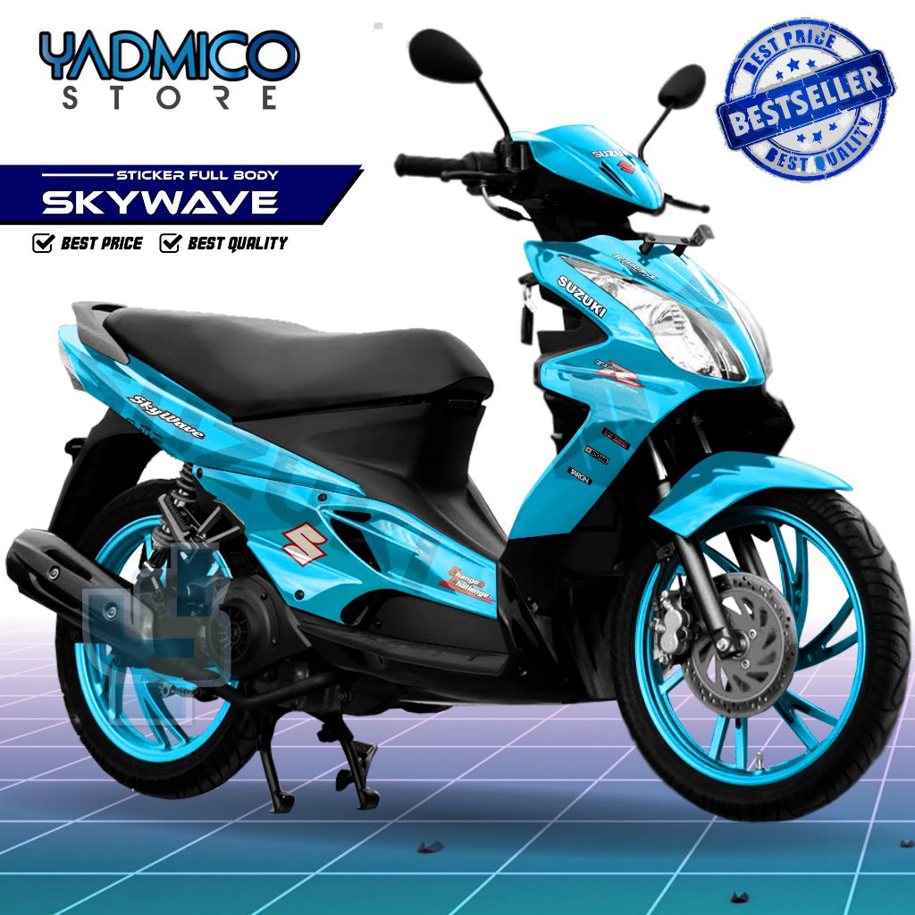 Skywave 125 Full Body Decal / Suzuki Skywave Fullbody Sticker / Skywave 125 Decal / Skywave Motorcyc