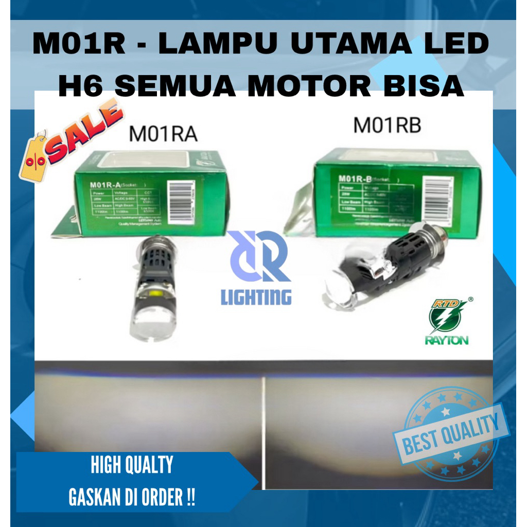 RTD RAYON H6 M01R ไฟหน้า LED PNP รถจักรยานยนต์ทั้งหมด H6 LED ไฟหน้า H6 RTD