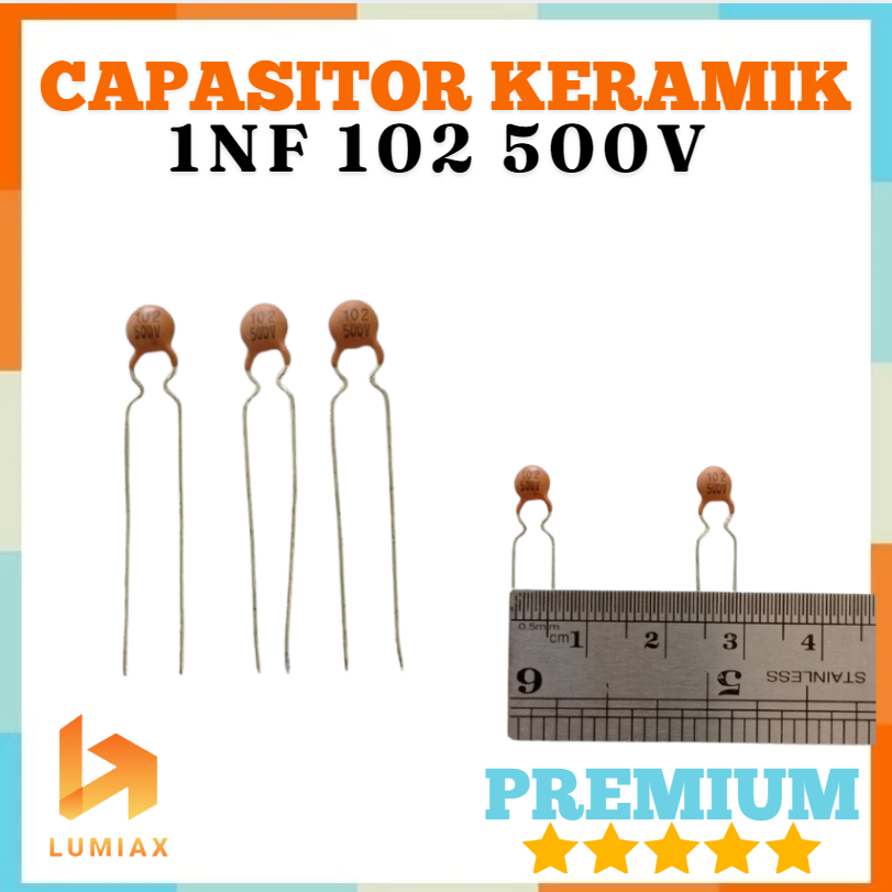 ตัวเก็บประจุเซรามิก 1000pf 102 1nf 500v