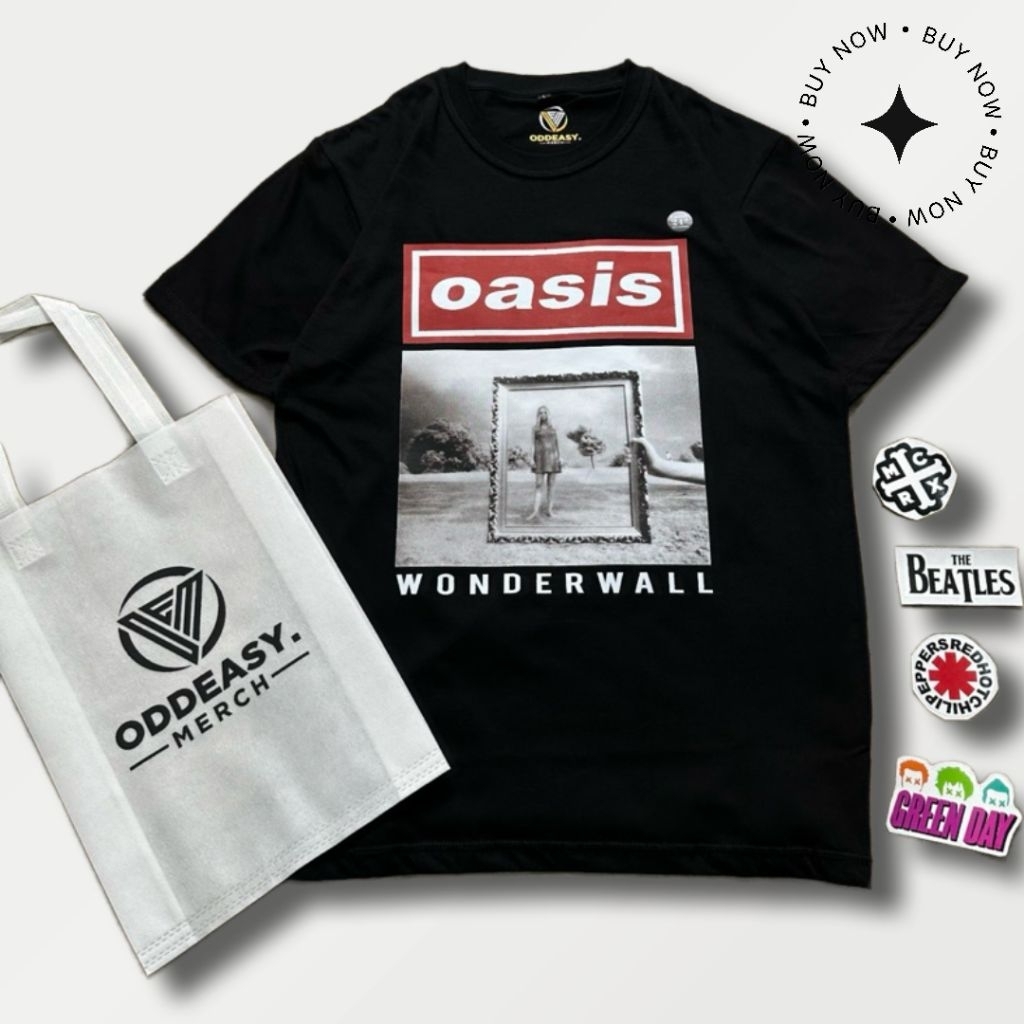 OASIS Wonderwall Full Tag เสื้อยืดผู้ชาย