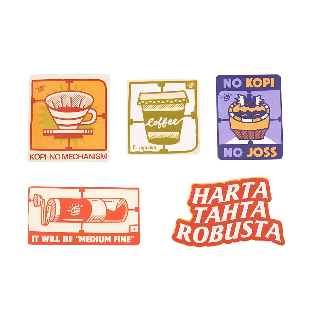 สติ๊กเกอร์ Merch Jogja Coffee Week 5 x Dagadu