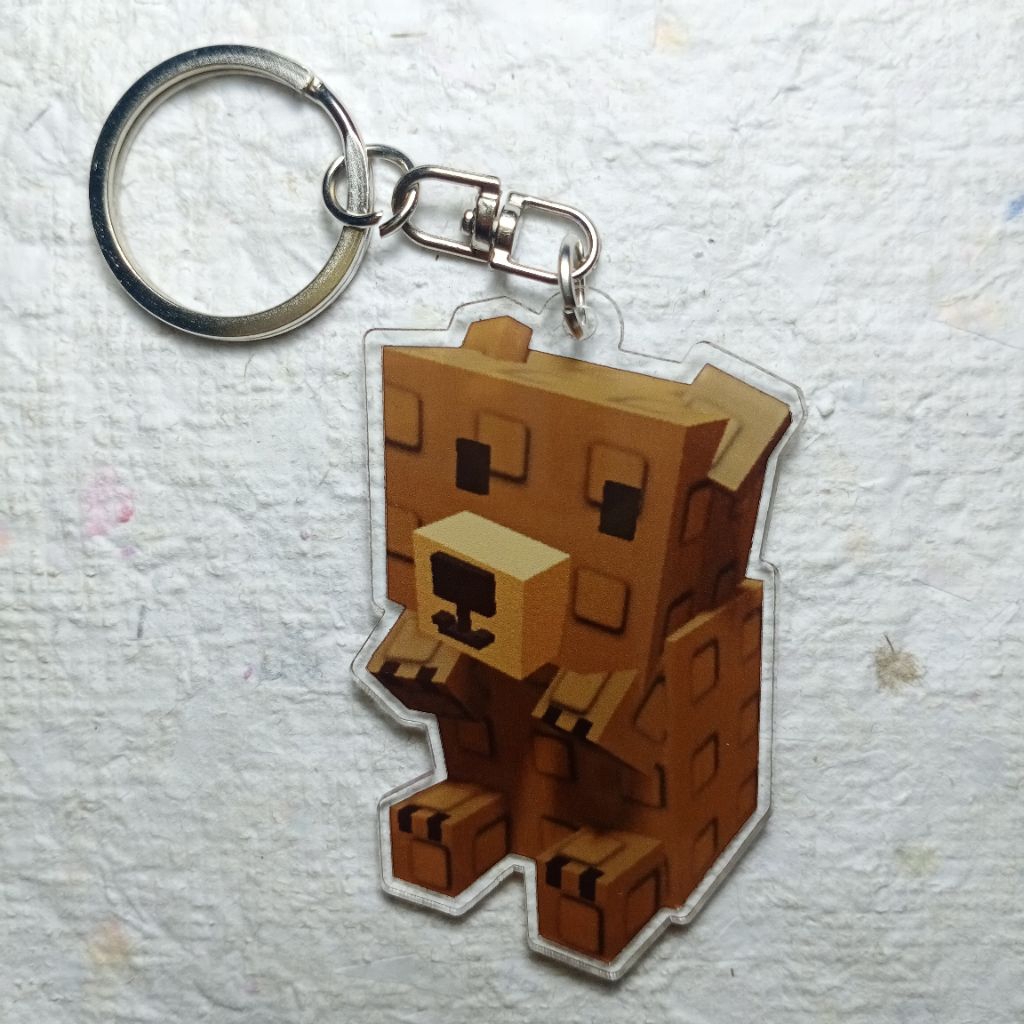 GANTUNGAN GRIZZLY Bear Grow A Garden พวงกุญแจสัตว์เลี้ยง พวงกุญแจ Grow A Garden