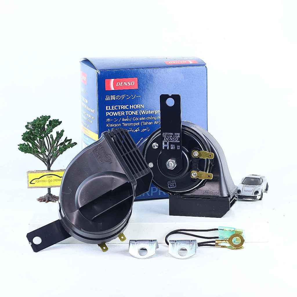 Denso 3380 กันน้ํา 12 โวลต์ Snail Horn + Double Mass Cable Bracket Pin Terminal 2 High & Low Tone Fa