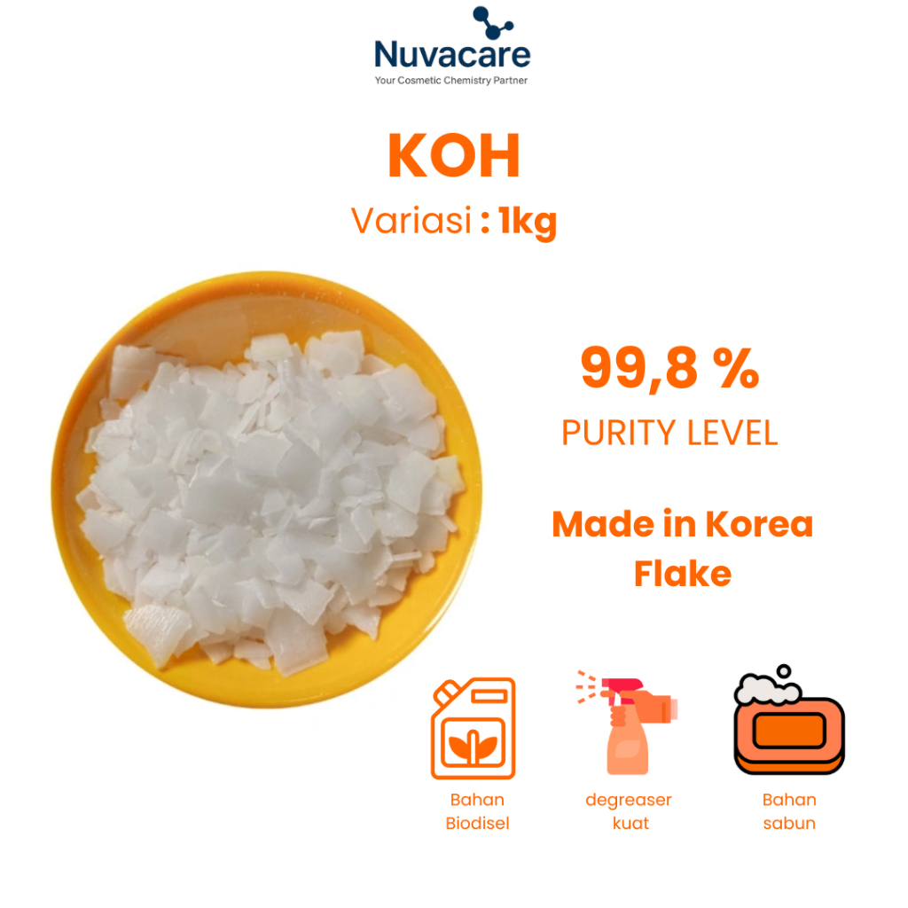 KOH UNID Flakes / ตัวควบคุม PH / KOH 1 Kg