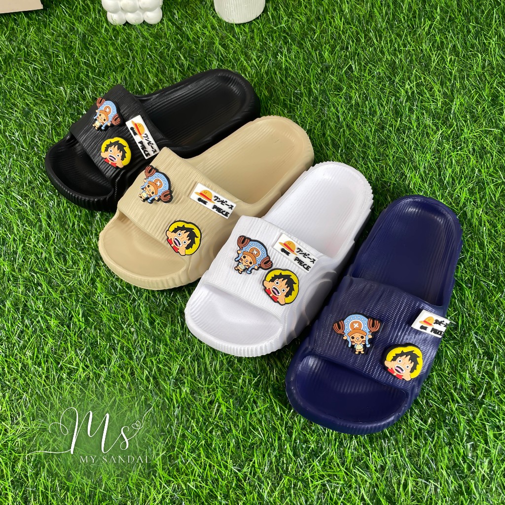 CLOOS 777D-11 ONE PIECE CHARACTER CHILDRENS SLOP SANDALS/ CL-777C-11 LUFFY & TONNY CHOPPER รองเท้าแต