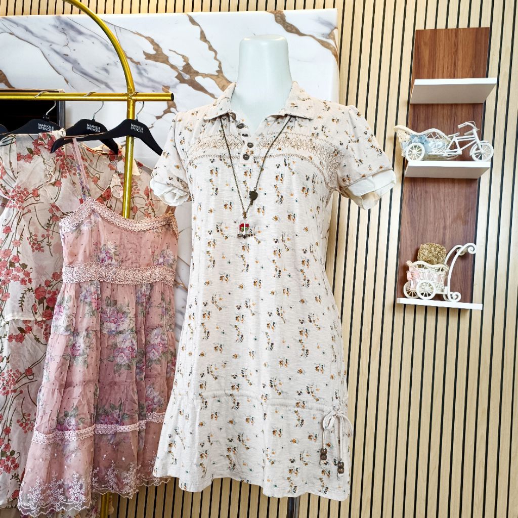 Coquette Vintage Dress โดย Fika | โบโฮดอกไม้ เก๋