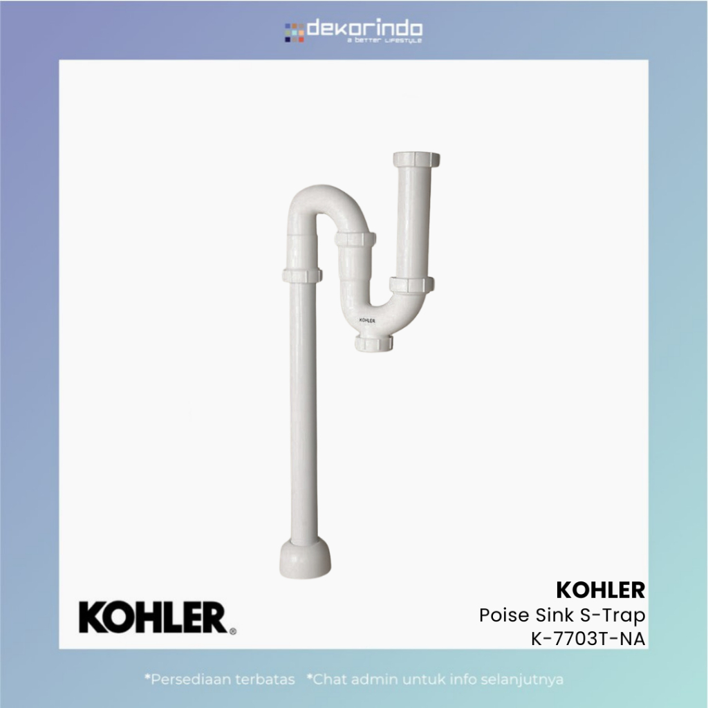KOHLER - POISE SINK S-TRAP - K-7703T-NA