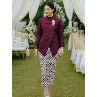 Terbaru Set Kebaya Janggan Rok Batik Modern Kebaya Kondangan Outfit Wisuda Lamaran Tunangan Kekinian 2025