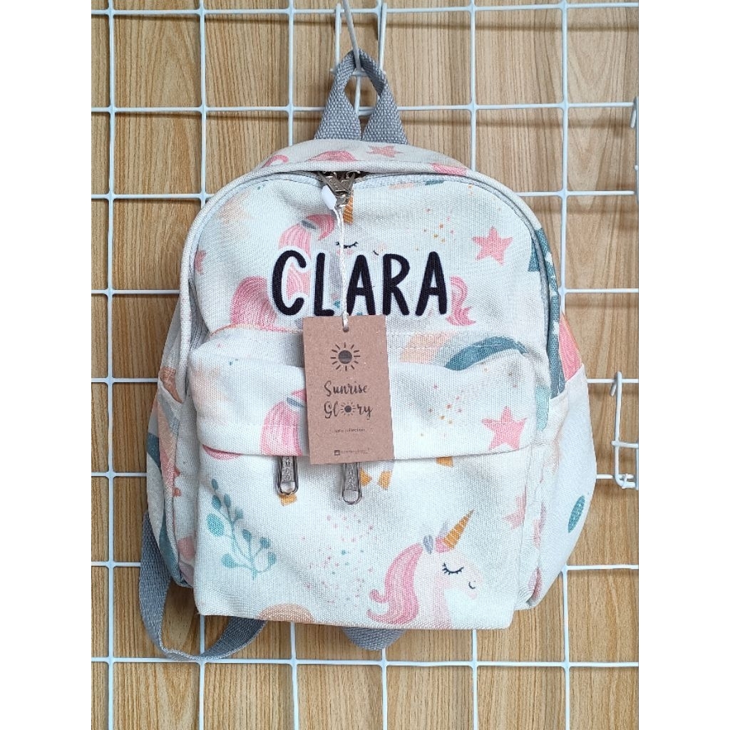 กระเป๋า TODDLER แบบกําหนดเองพร้อมการออกแบบชื่อที่อุดมสมบูรณ์