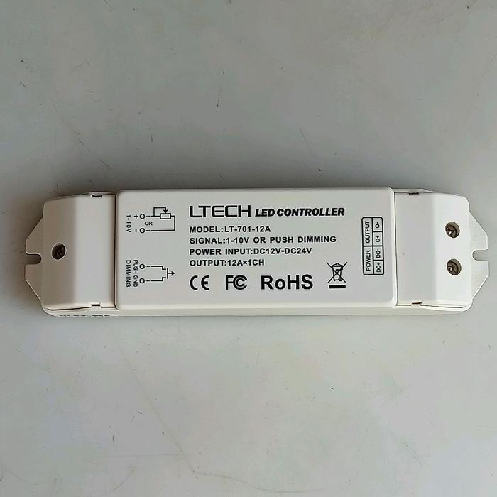 LTECH LED Controller รุ่น LT-701-12A / 1-10V LED Dimming Driver Output 12A
