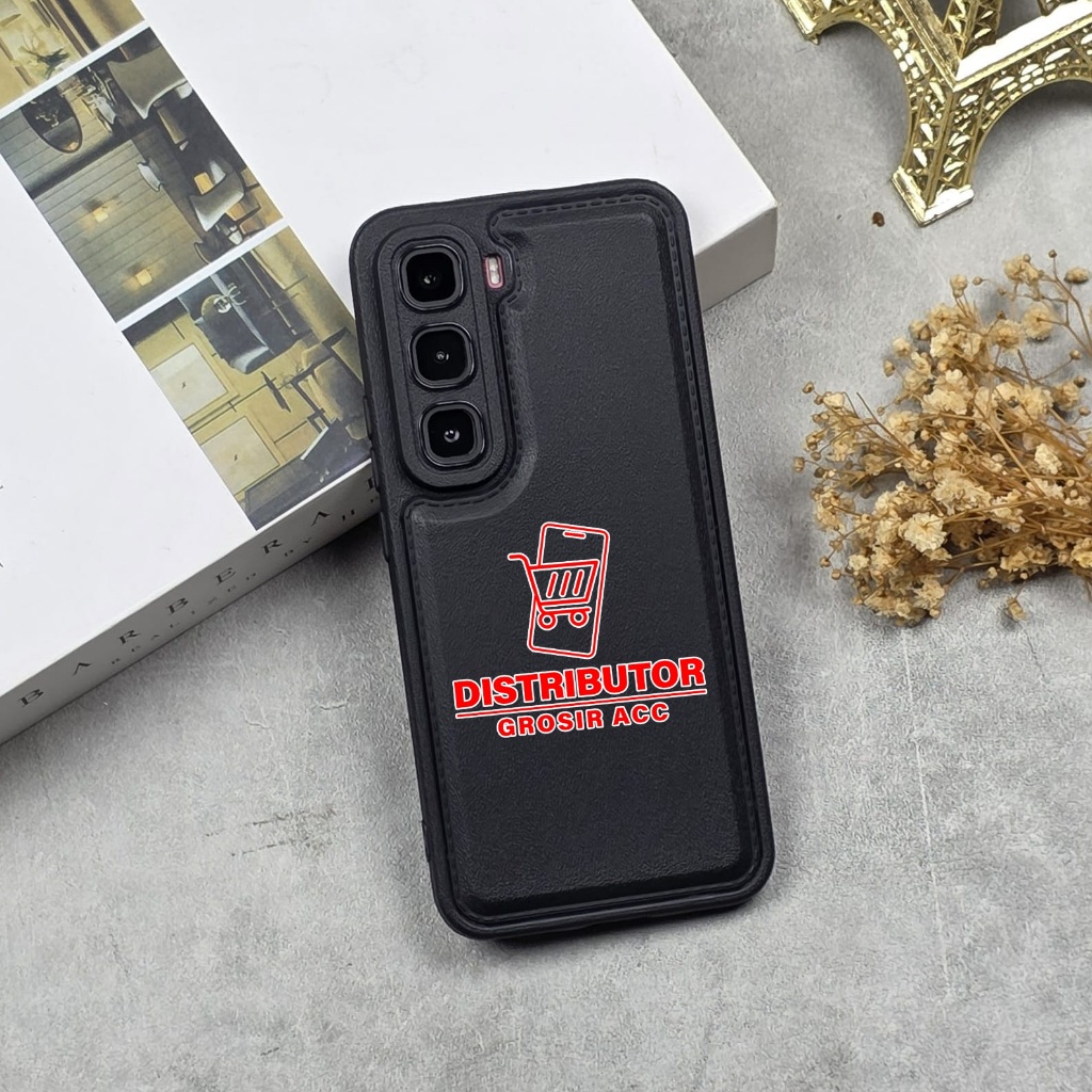 INFINIX HOT 60 PRO INFINIX HOT 60 PRO PLUS กรณีหนัง PRO CASE สีดํา INFINIX HOT 60 PRO INFINIX HOT 60