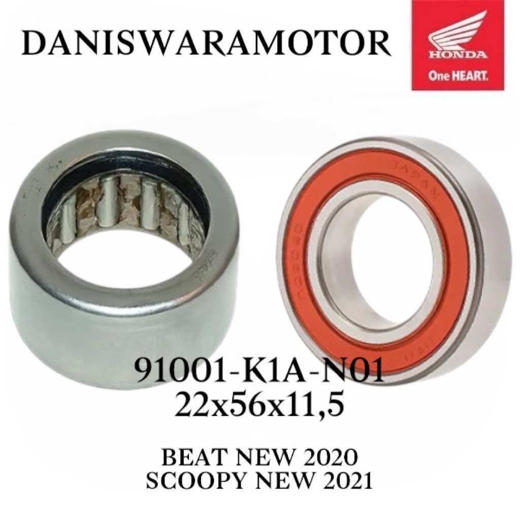 KLAR LAHER BEARING 22X56X11.5 91001-K1A-N01 HONDA AHM