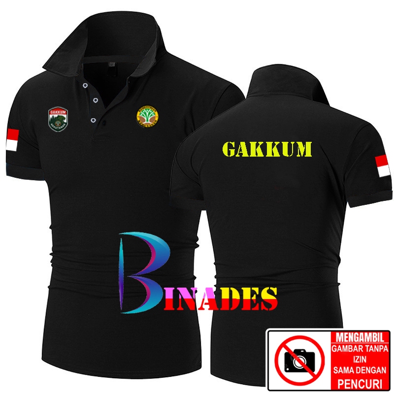 ขาย เสื้อคอปก เสื้อยืดคอปก เสื้อยืดคอปก GAKKUM - UNISEX, DTF SCREEN PRINTING, BINADES