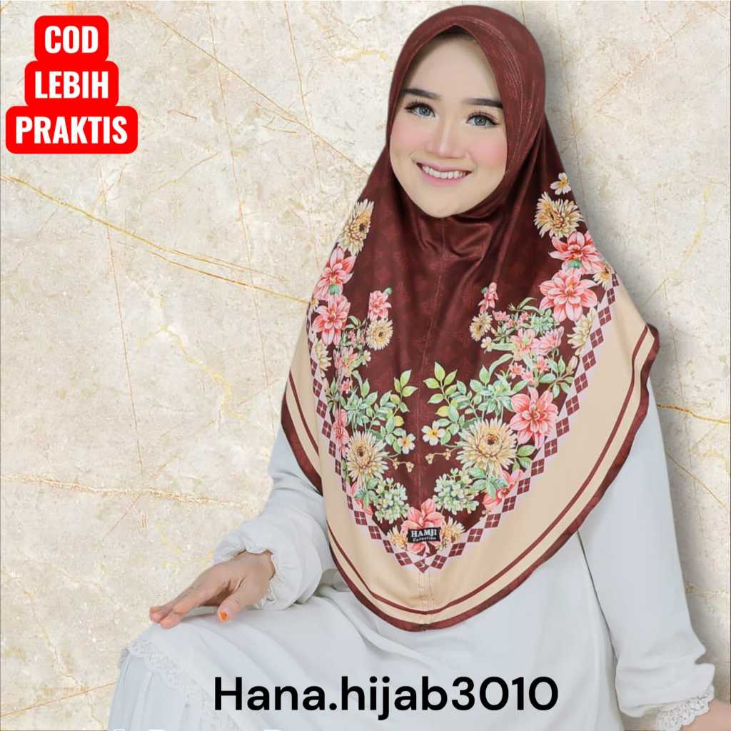 PET Hana ฮิญาบลายดอกไม้พิมพ์ลาย sublime ทันที hijab3010