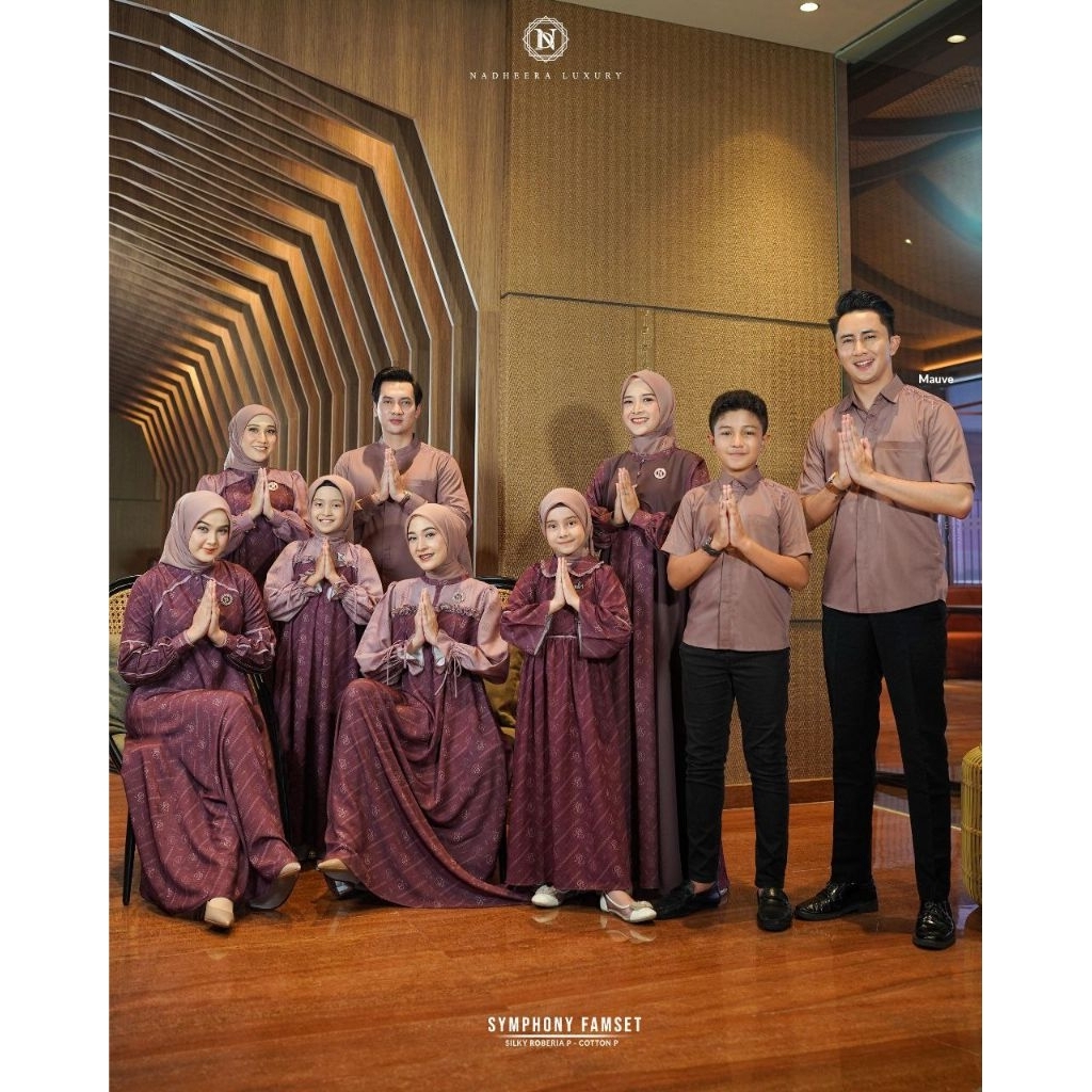 ชุดครอบครัว PO SYMPHONY || • MAUVE DRESS และ MAUVE KOKO•