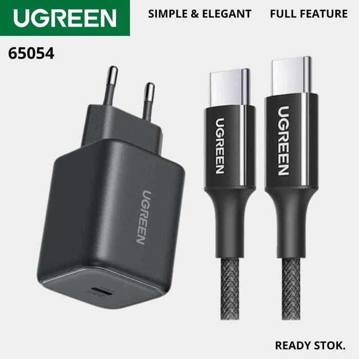 Ugreen GaN 45W เครื่องชาร์จชาร์จเร็วสุดครบชุดสาย C ถึง C