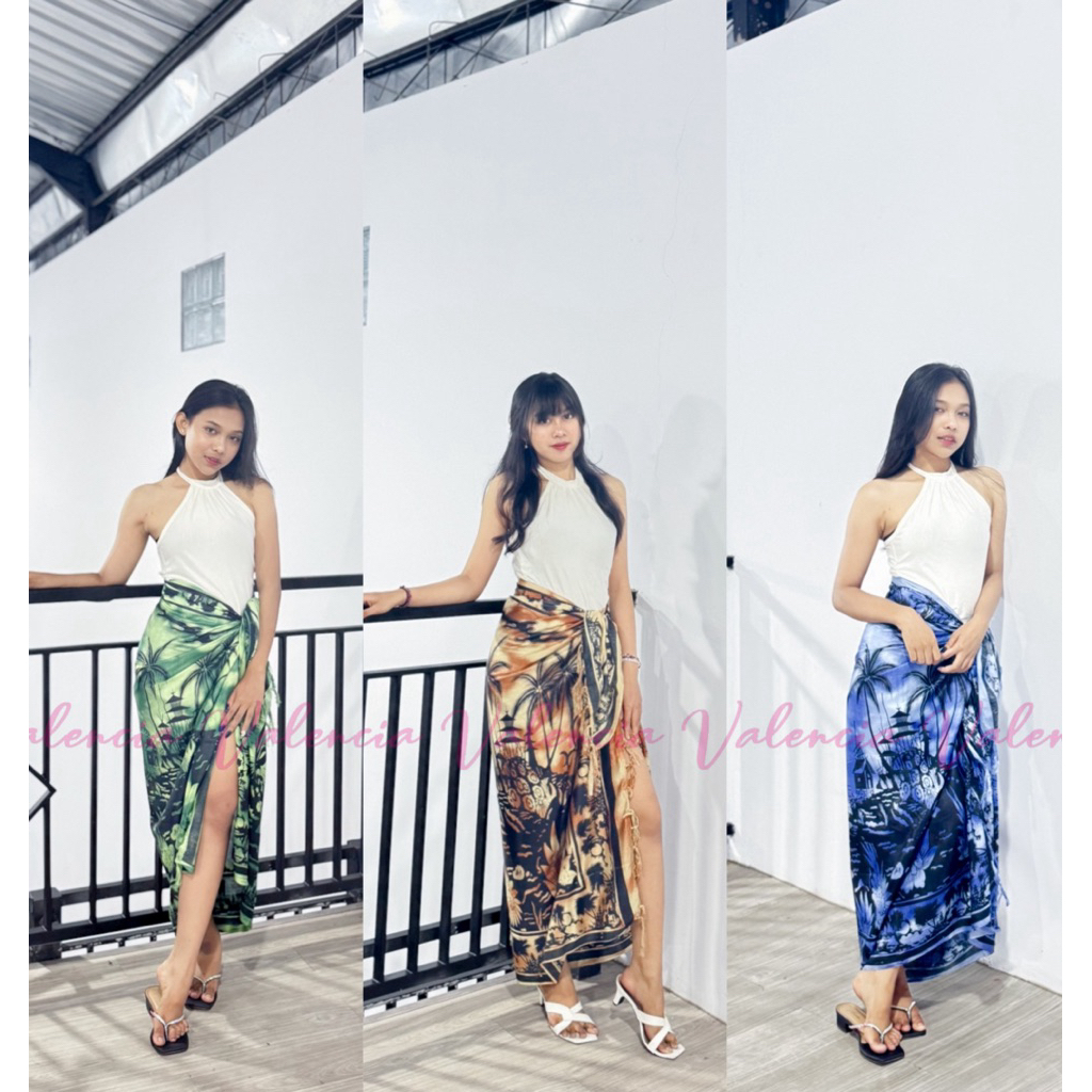 VALENCIA • VOL 3 TREE COCONUT TREE MOTIF TASSEL BEACH CLOTH • BEACH SArong • BEACH