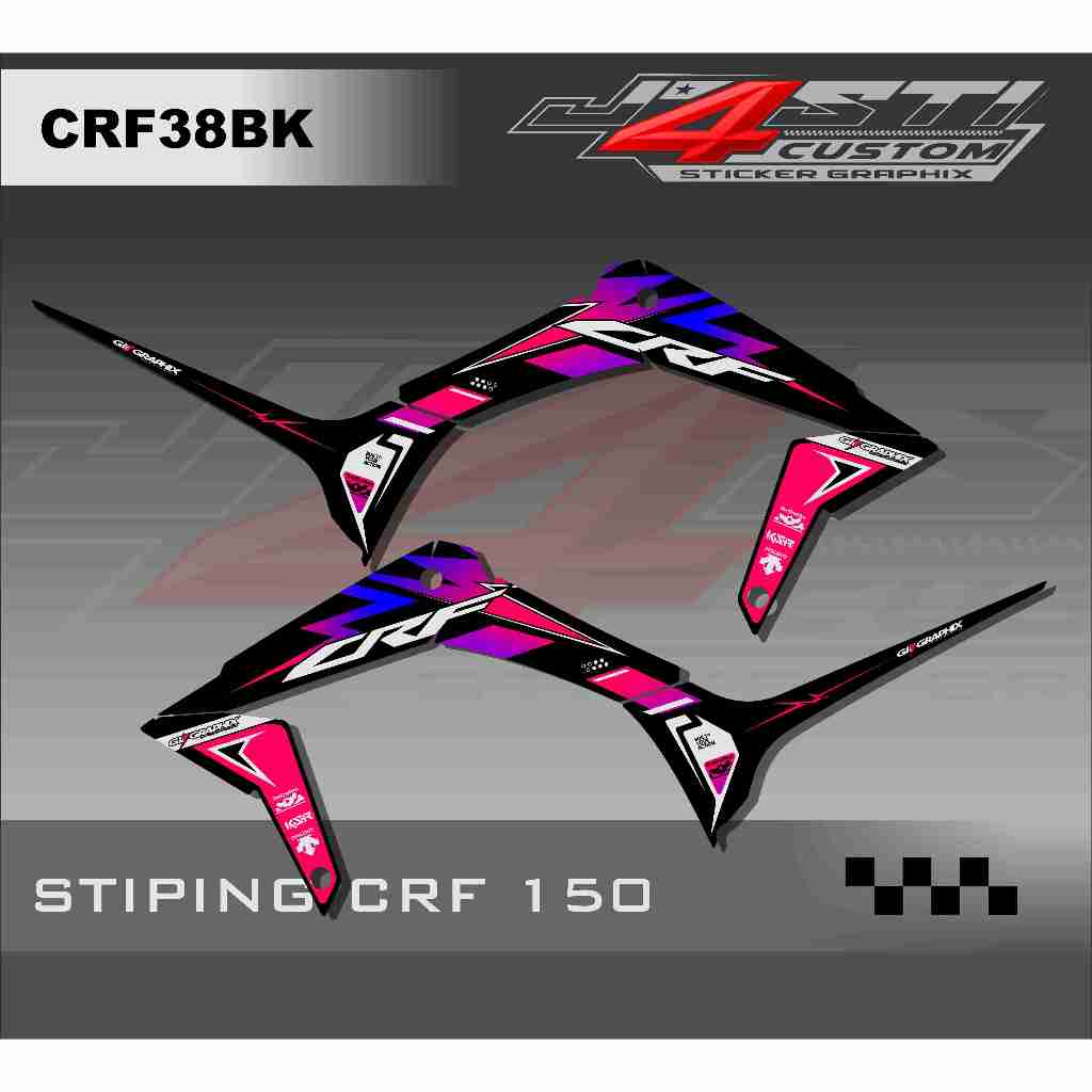 สติ๊กเกอร์ GRAPHIC CRF 150L bk38 CUSTOM / STRIPING CRF 150L CUSTOM VARIATION By Gibgraphix