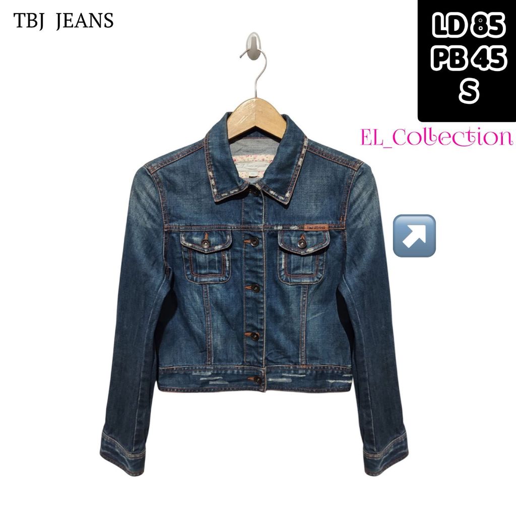TBJ JEANS Original Thrift Denim Jacket สินค้าแบรนด์วินเทจ