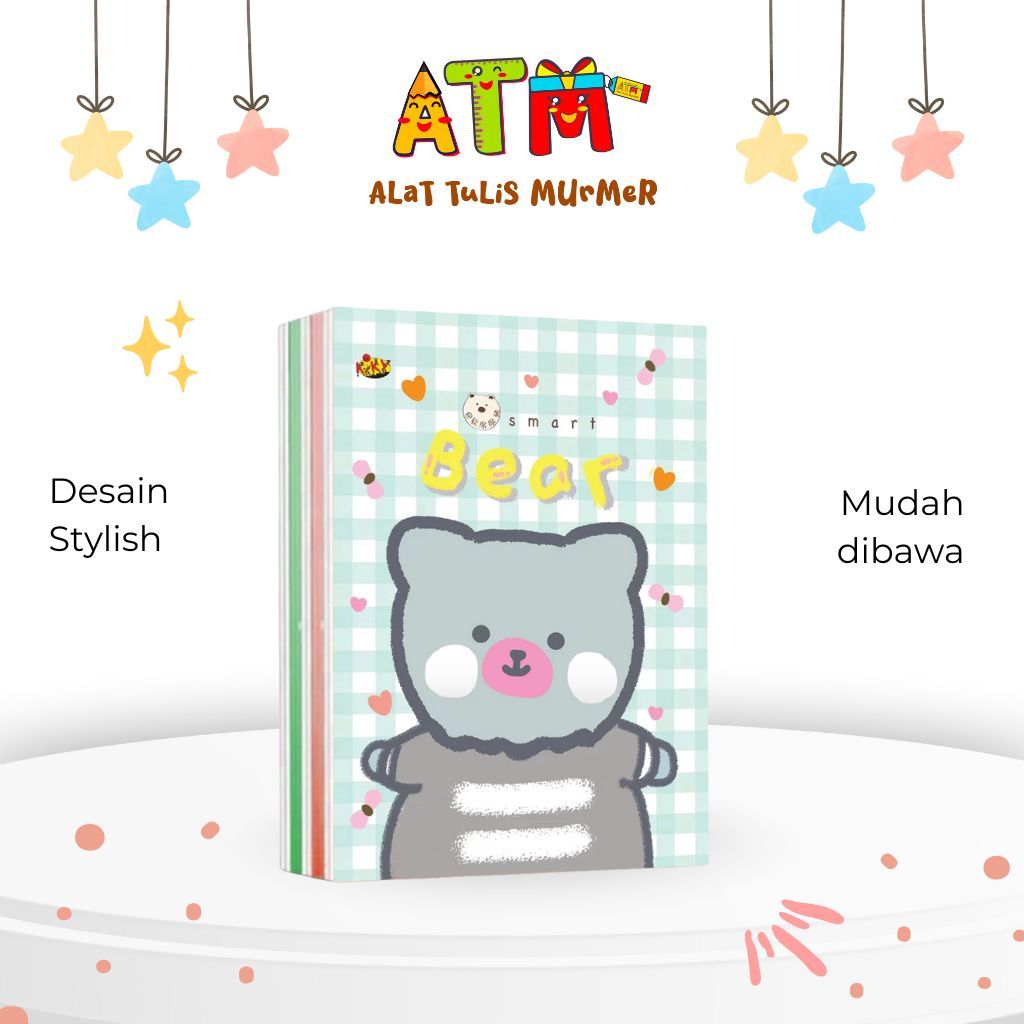 บาท 58 สมุดโน้ตแบร์ไบค์ธรรมดา