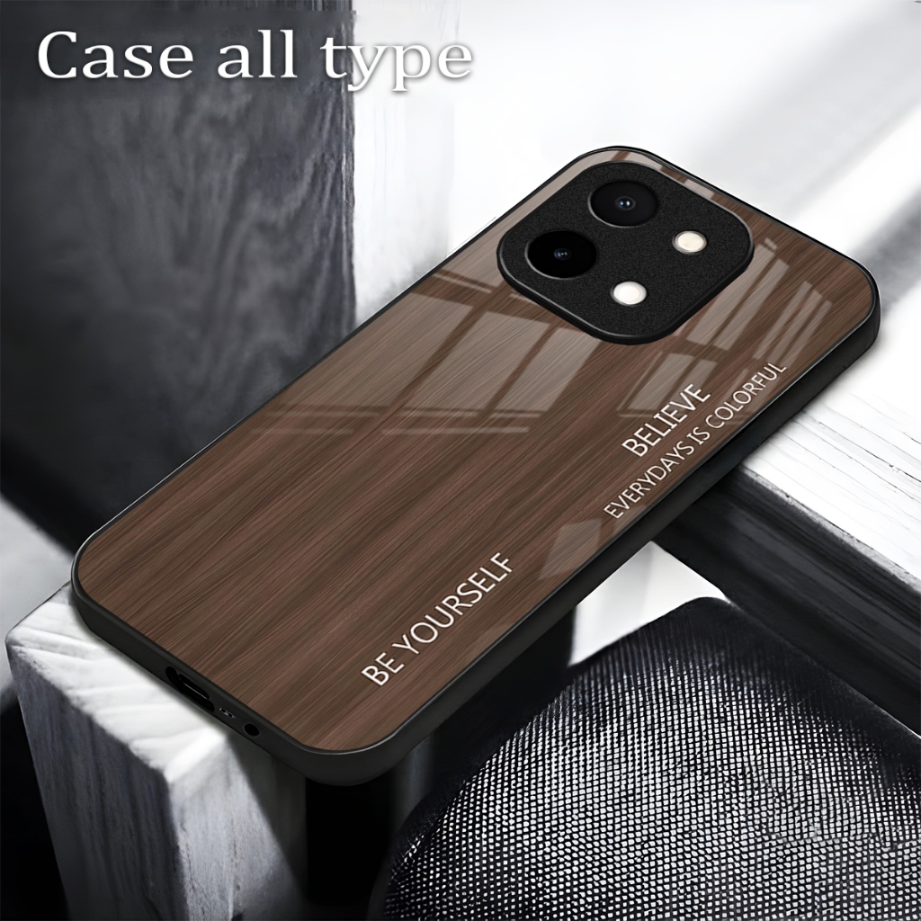 HP Softcase Glass Motif FIND CASE - VIVO Y28 4G - เคส VIVO Y28 4G ล่าสุด - เคสโทรศัพท์ VIVO Y28 4G -