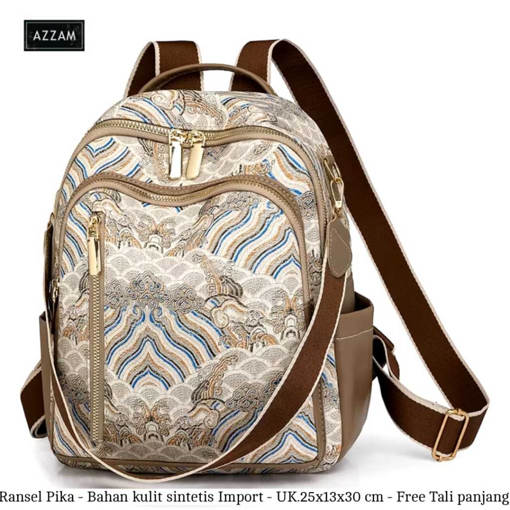 PIKA Backpack 2in1 Womens Backpack with Medium Organizer Motif Import